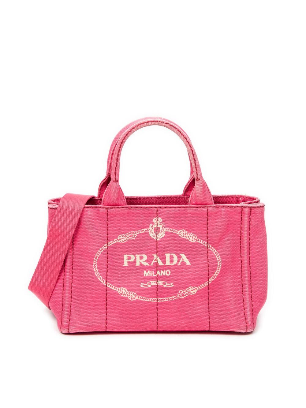Prada Canapa Convertible Tote Canvas #274530P56B